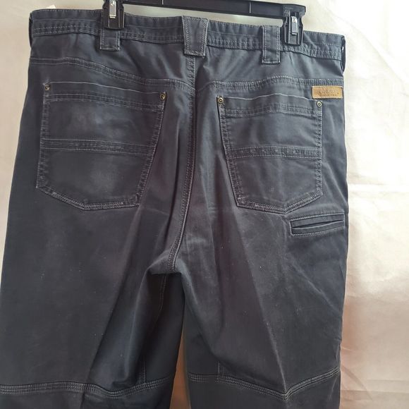 Cabela's Casuals Men's (W38 x L34) Gray Cotton Stretch Flat Straight Leg Pants - Picture 7 of 12